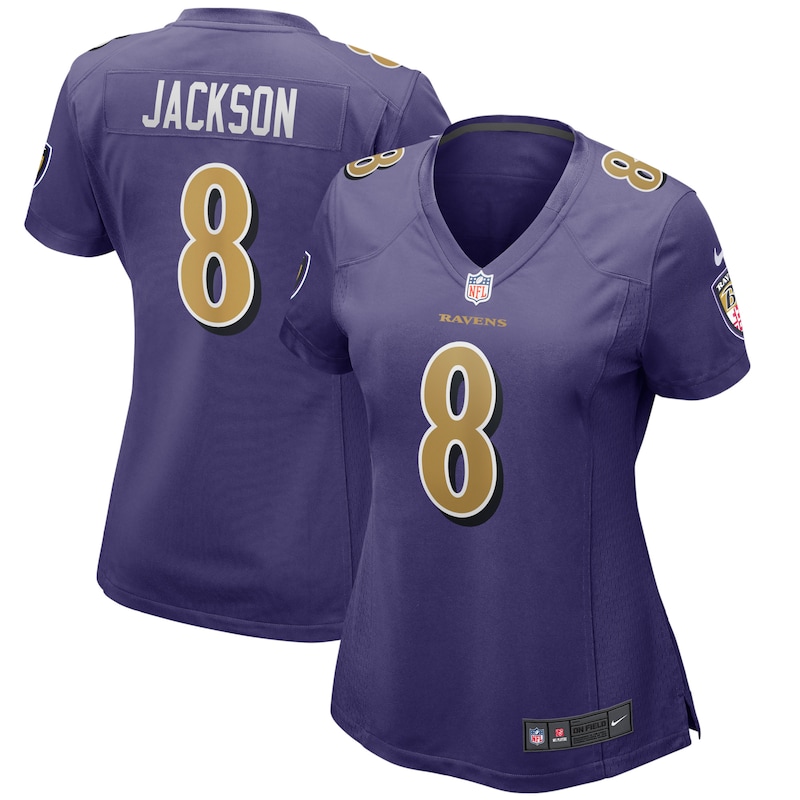 None Lamar Jackson BAL Ravens Energetic Pro-Level Jersey Game Day Wear