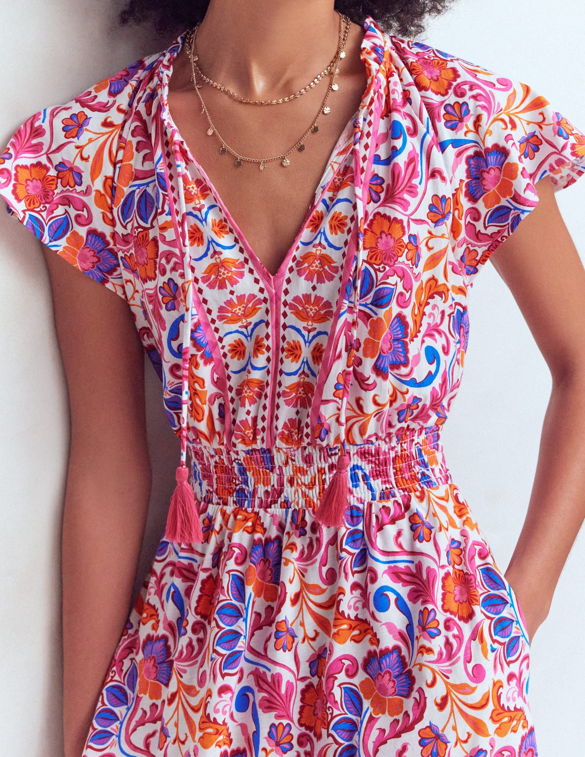 Tala Tiered Jersey Maxi Dress