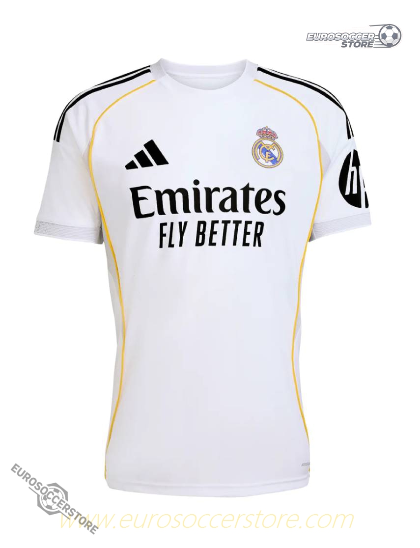Real Madrid's Home Jersey for the 25-26 season, featuring E. Militão with the number 3.