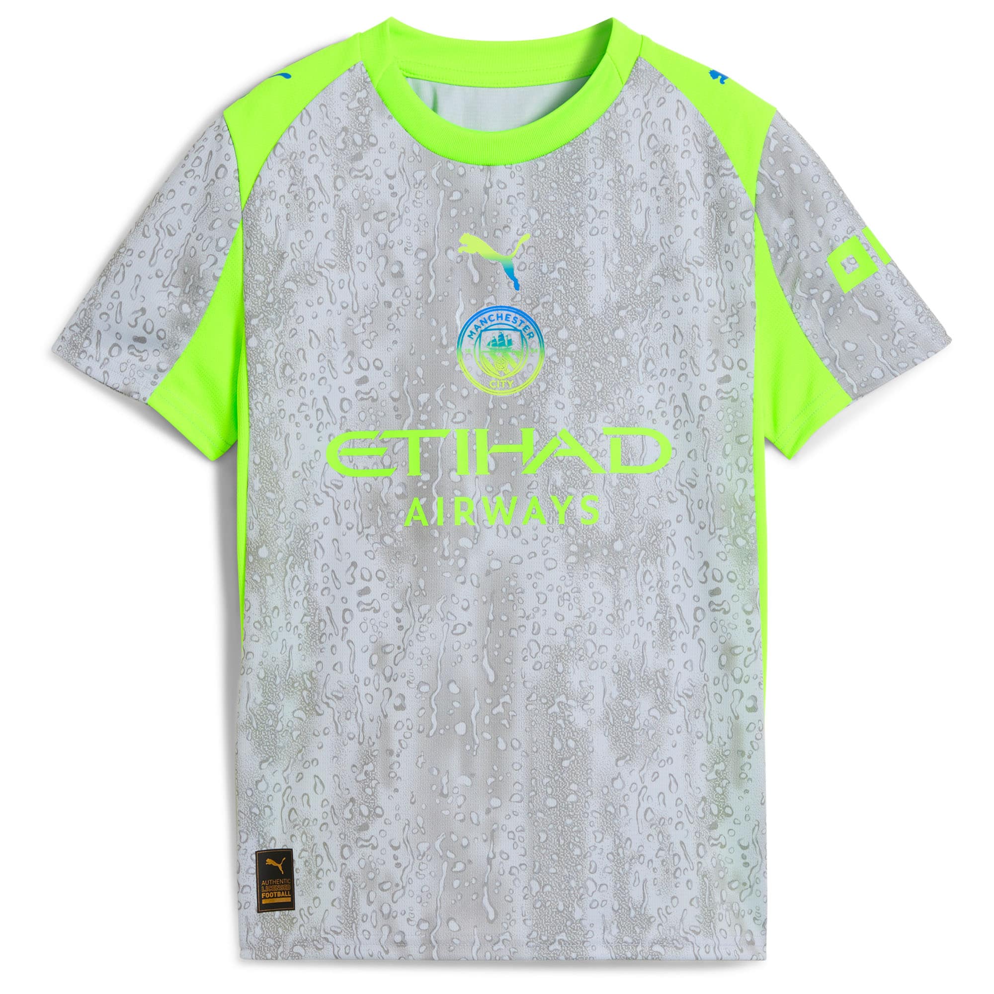 [SJH] Manchester City Youth 2025/26 Third Replica Custom Jersey - Green/Neon Green