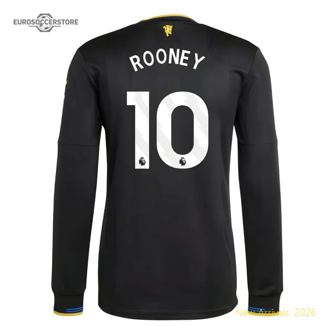 2025-2026 Man Utd Authentic Long Sleeve Third Shirt (rooney 10)