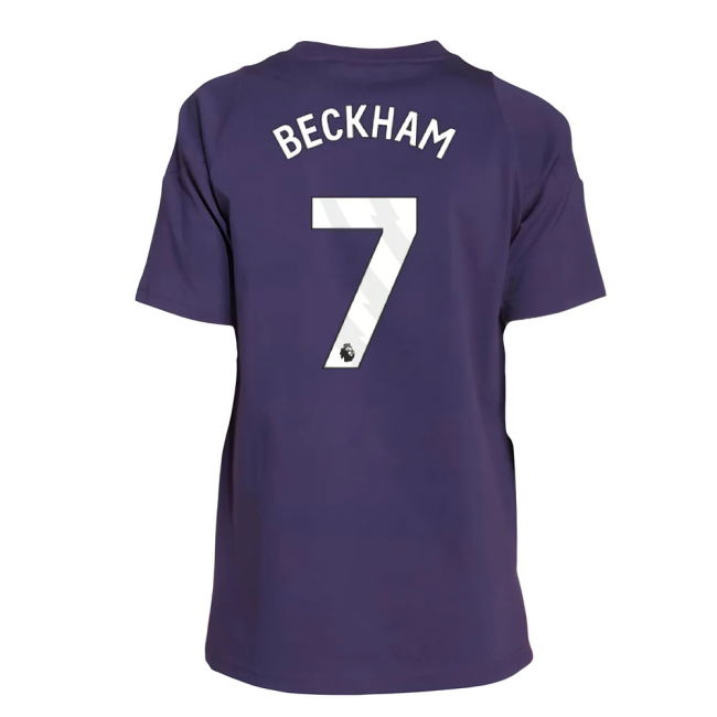 2025-2026 Man Utd Training Tee (Aurora Plum) - Kids (Beckham 7)