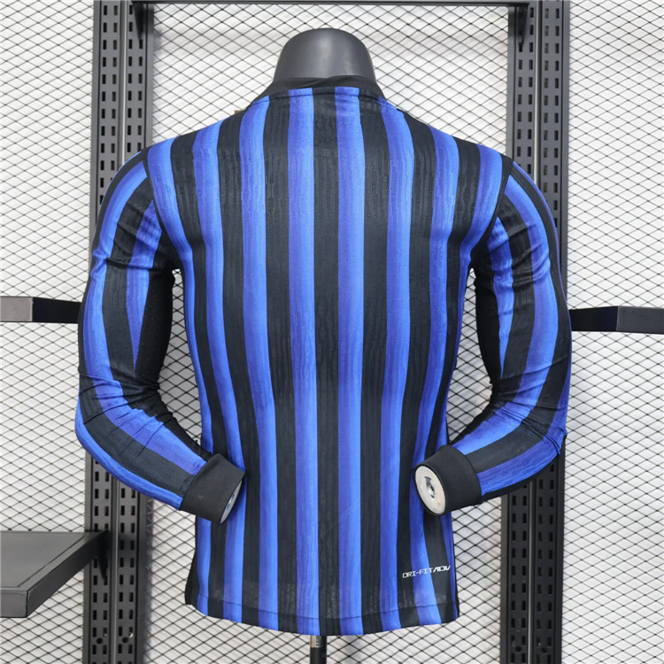 Authentic Inter Milan 2526 Home Long Sleeve Football Shirt Authentic