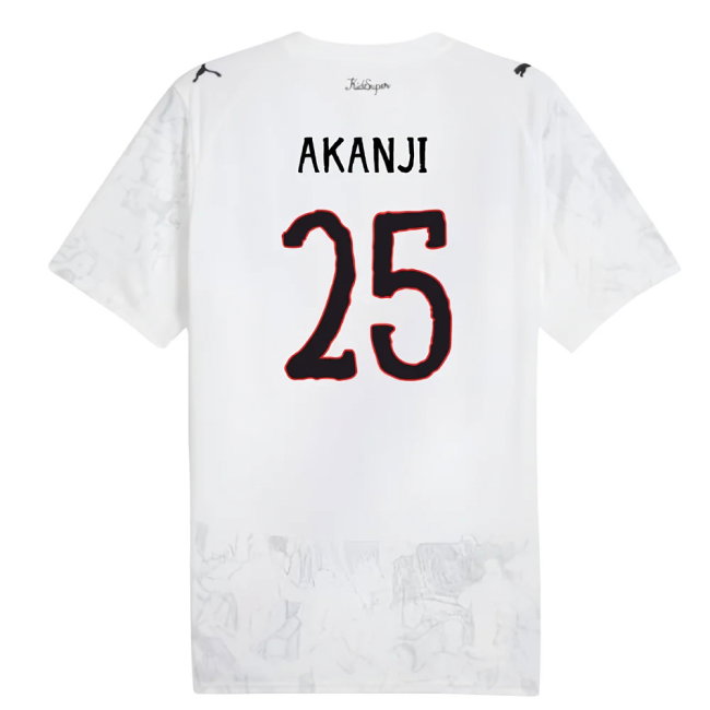 2025-2026 KIDSUPER x Manchester City CWC Shirt (White) (Akanji 25)