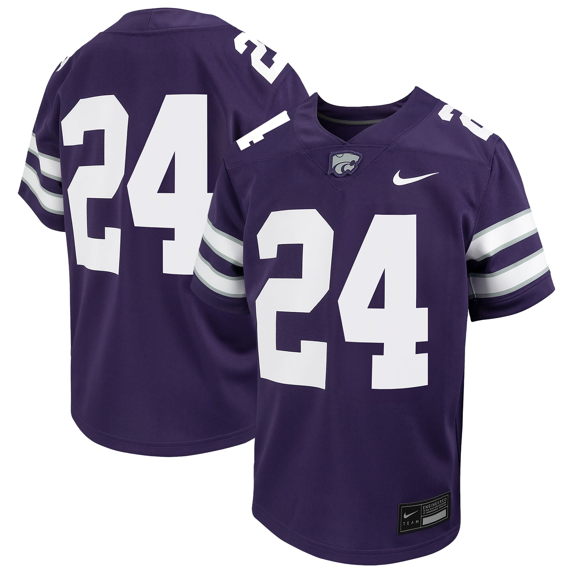 [DDG] Kansas State Wildcats Youth Untouchable Football Jersey - Purple