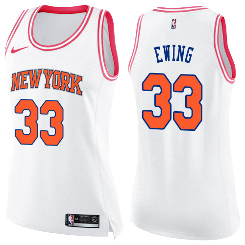 NYK Patrick Ewing #33 Top-Grade 2024 Icon NBA Swingman Jersey White