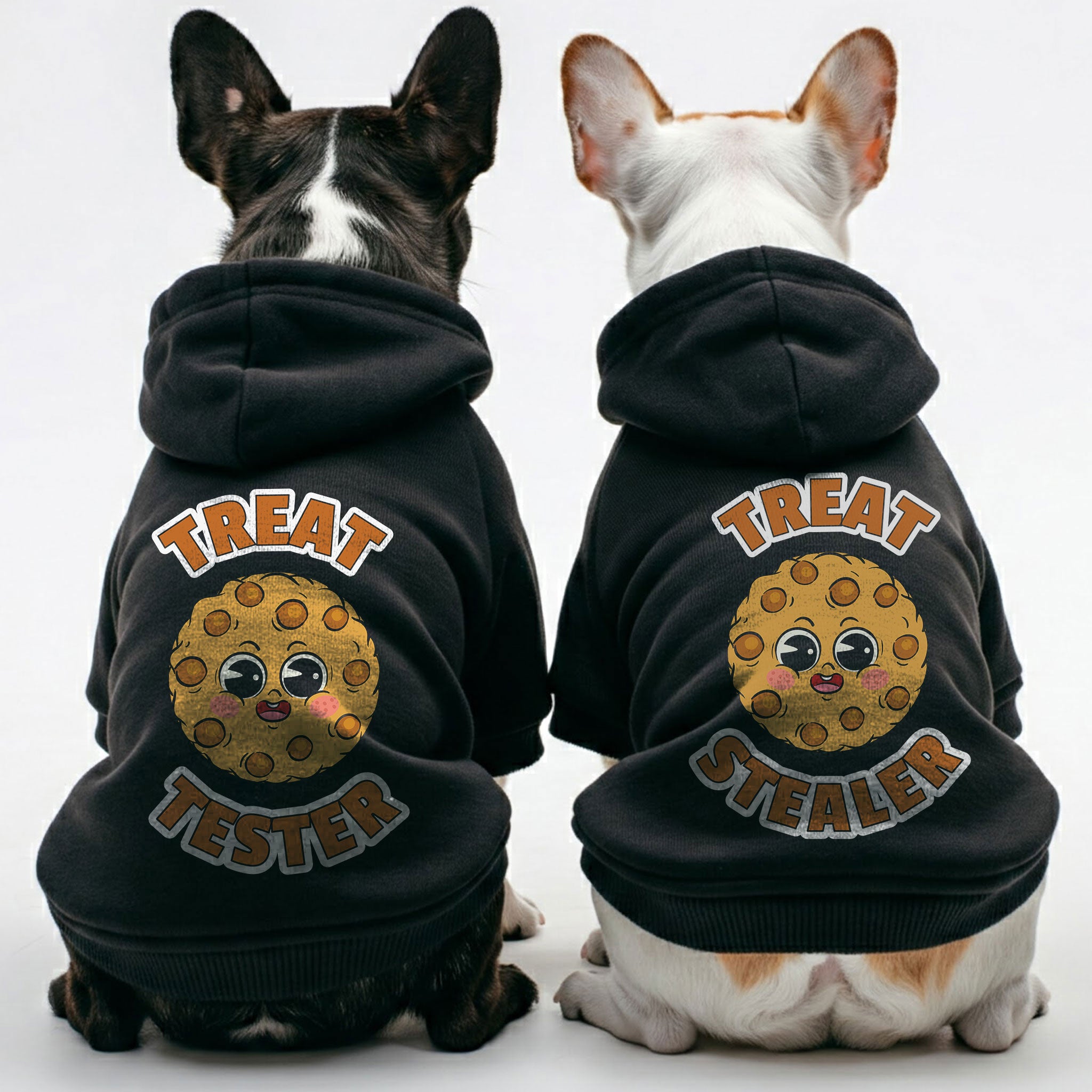 Treat Tester And Treat Stealer - Frenchie Lover Matching French Bulldog Hoodies – Stylish, Cozy & Personalized! Outdoor Style