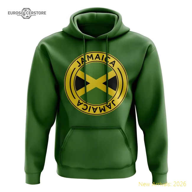 Premium-grade Caribbean Stars Football Badge Hoodie (green)