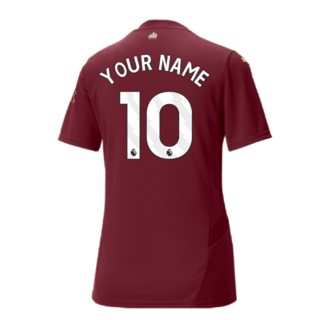 Man City Licensed 2024-2025 Man City Third Shirt (Womens) (Your Name)