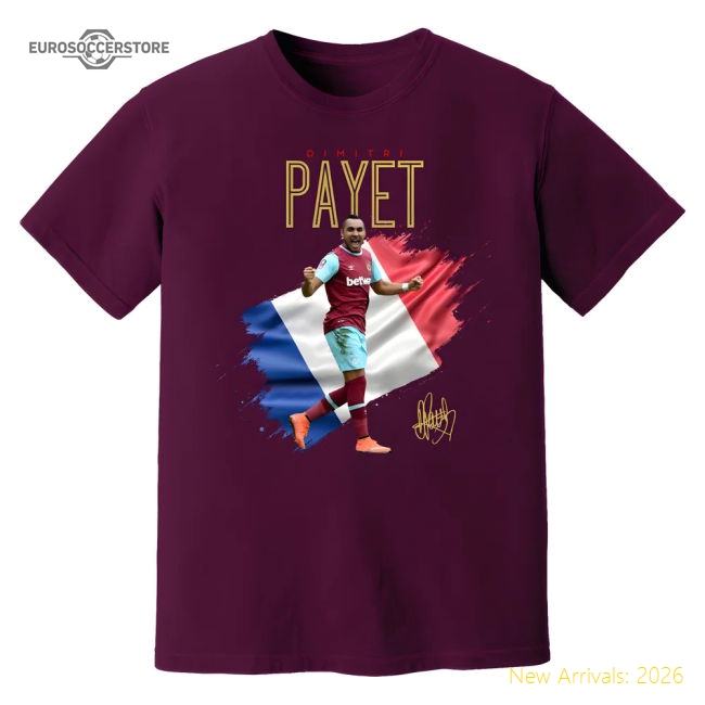 Dimitri Payet West Ham Celebration T-Shirt Purple Player Replica