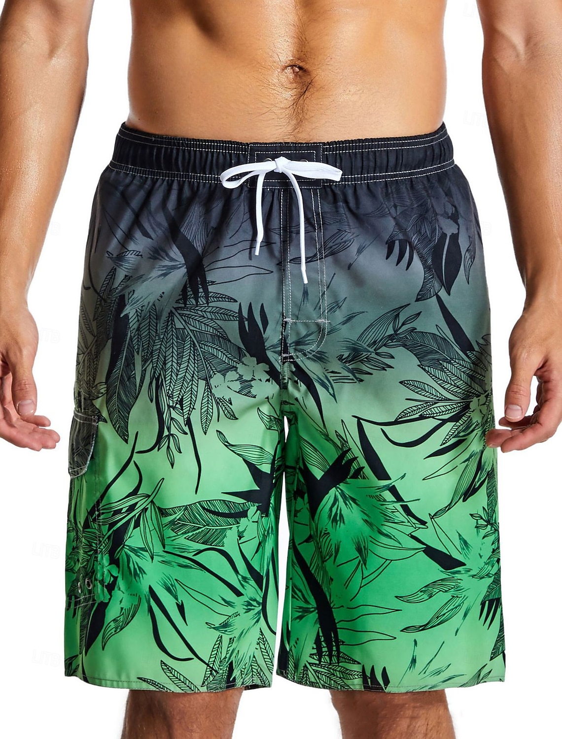 Men's Board Shorts Swim Shorts Swim Trunks Stripes Printed Drawstring with Pockets Quick Dry With Pockets Board Shorts Bottoms Surfing Beach Water Sports Summer