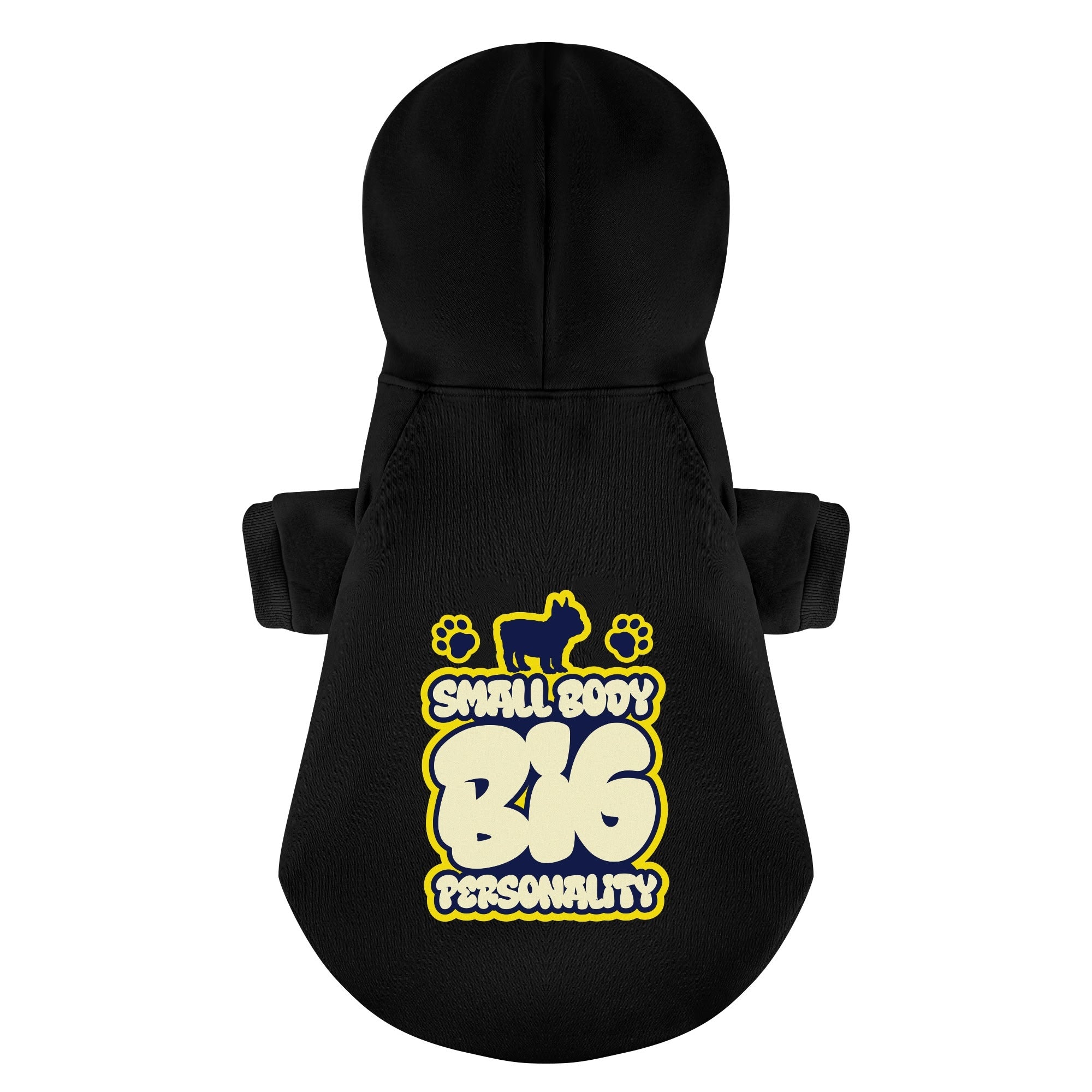 Small body, BIG personality - Personalized French Bulldog Hoodies with Funny Quotes – Stylish, Cozy, and Premium 100% Cotton