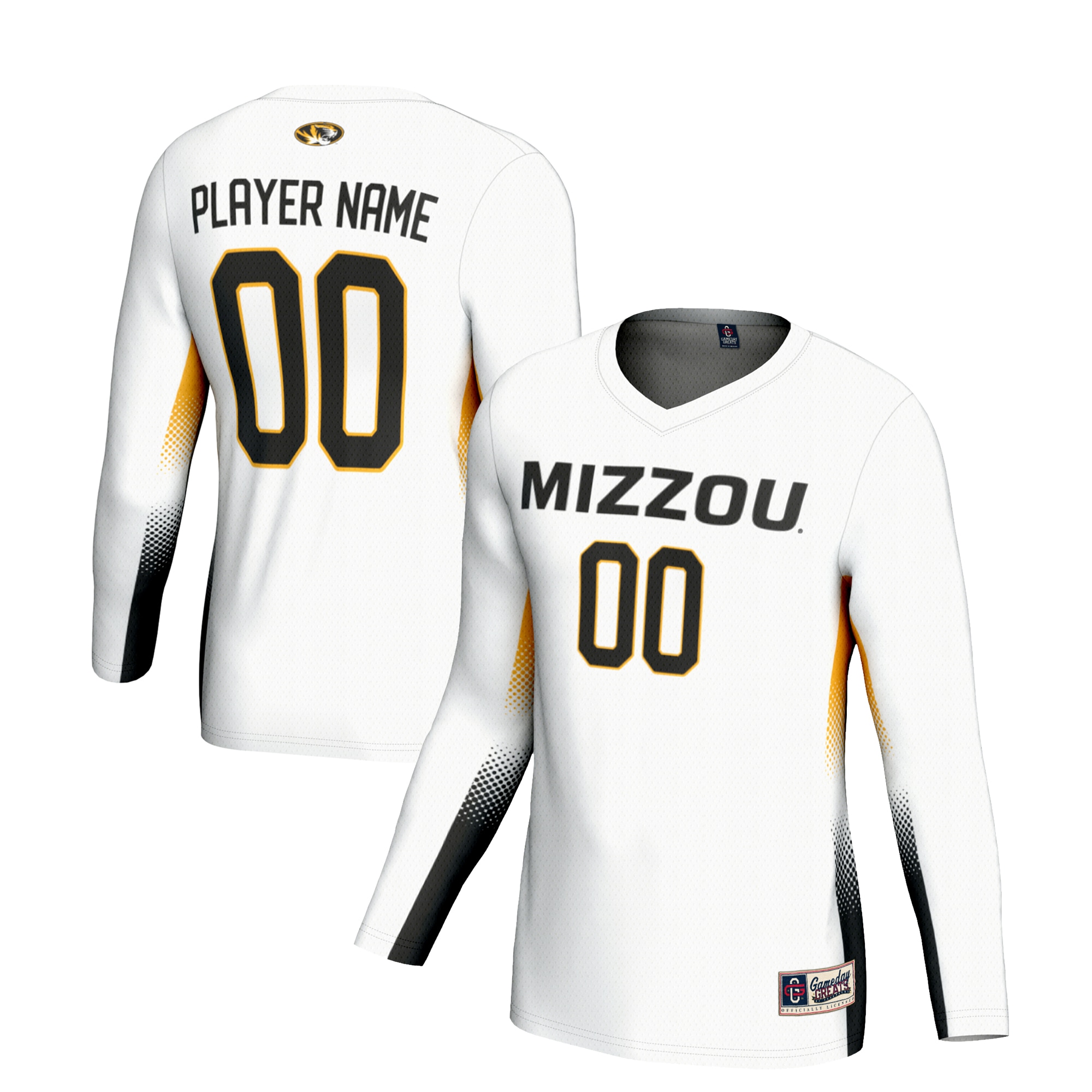 [NJP] Missouri Tigers GameDay Greats NIL Pick-A-Player Lightweight Women's Volleyball Jersey - White