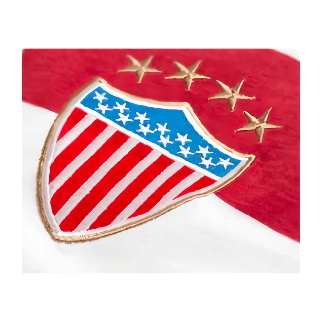 Tournament-Edition Usa The Yanks Stripes Retro Football Shirt (Womens)