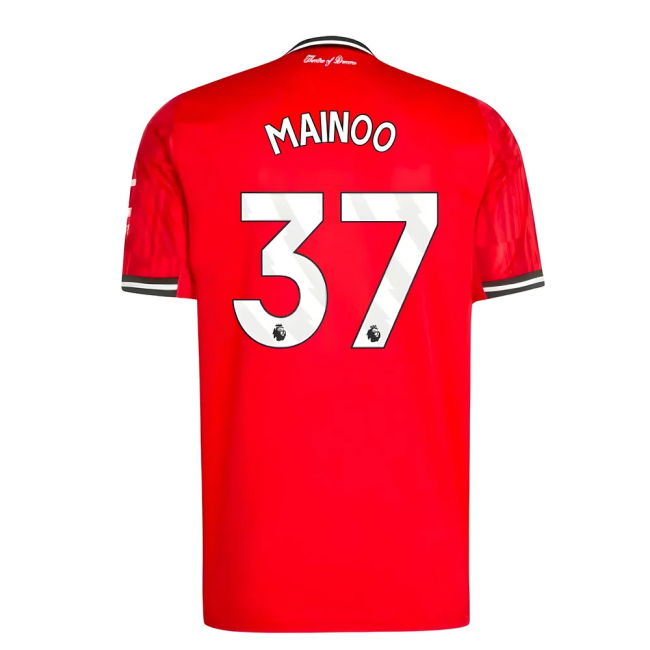 2025-2026 Man Utd Home Jersey (Mainoo 37)