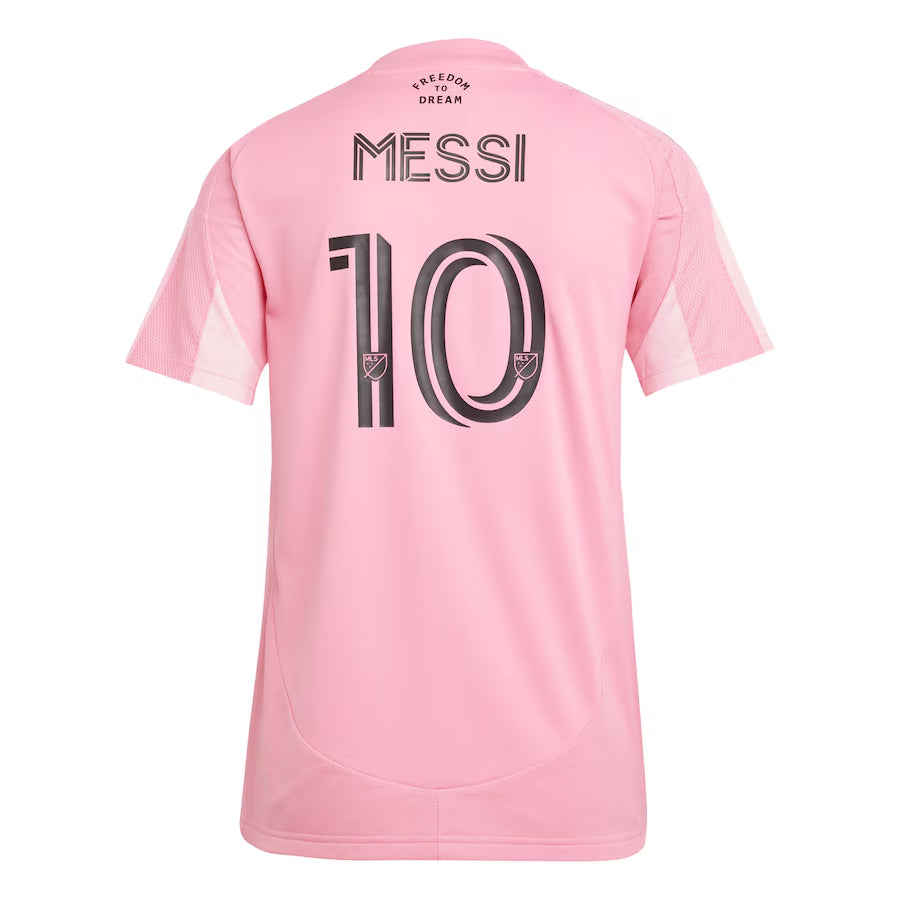 Women's Messi #10 Inter Miami CF Home Soccer Jersey 2025 Authentic Kit