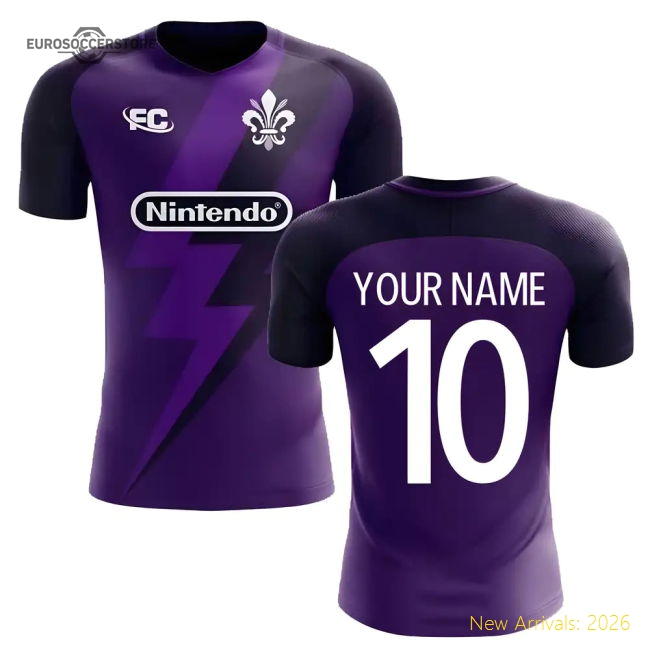2025-2026 Fiorentina Fc Fans Culture Home Concept Shirt (your Name)