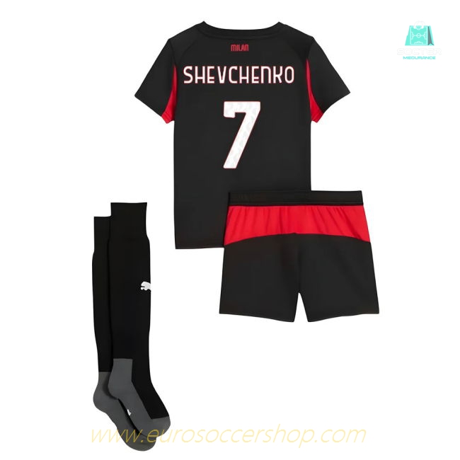 2025-2026 AC Milan Home Mini Kit (Shevchenko 7)
