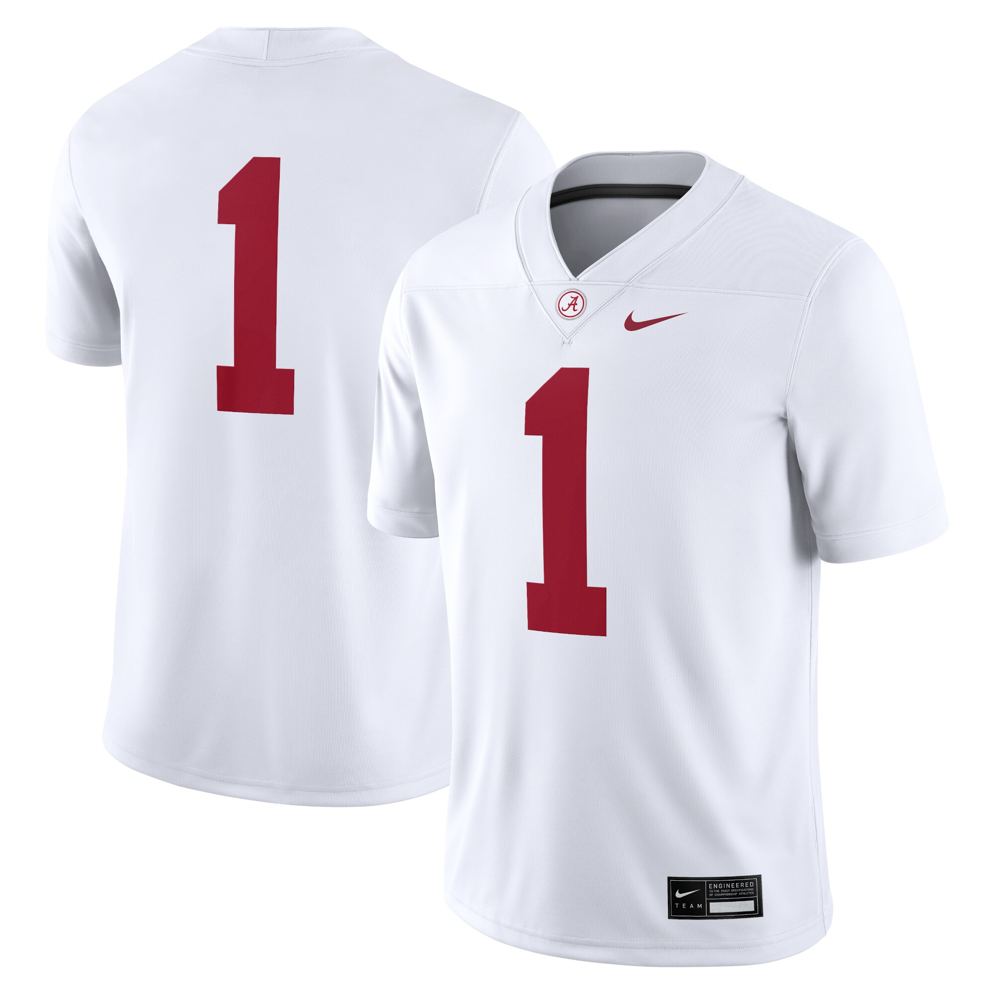 [DDG] Alabama Crimson Tide Game Jersey - White
