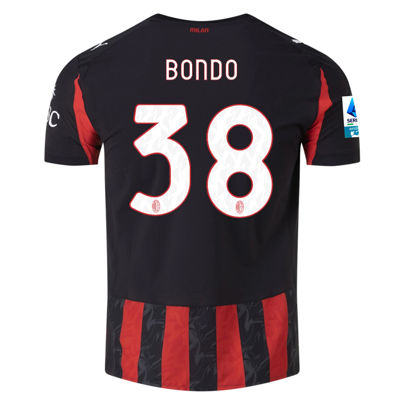 AC Milan A Patch 2025-2026 UCL Home Jersey – Authentic Shirt
