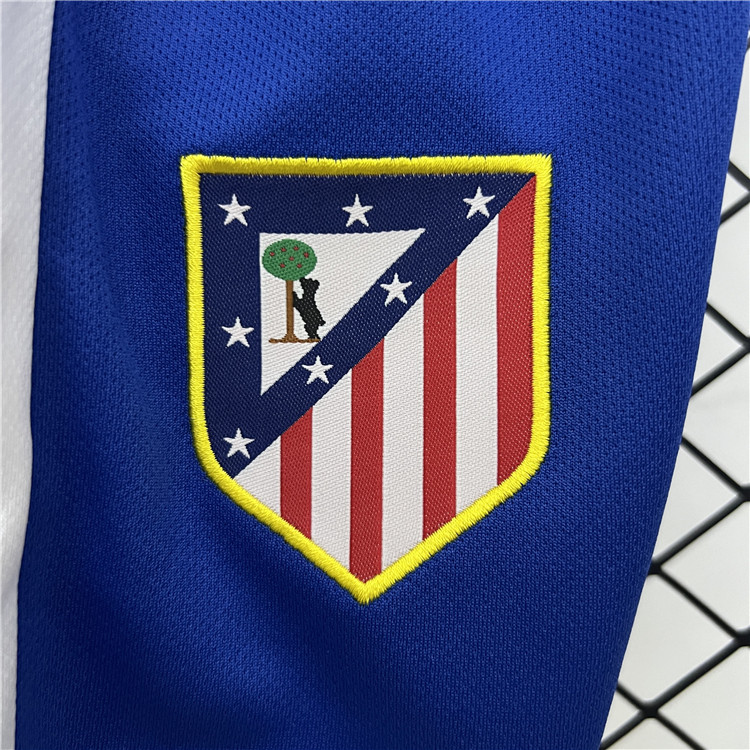 Moisture Wicking Kids Atletico Madrid 2526 Home Soccer Kit ShirtShorts
