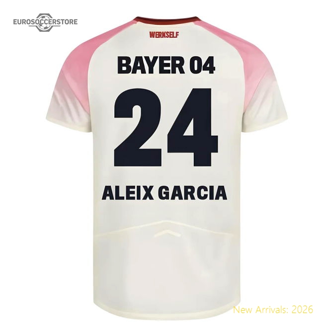 High-Quality 2025-2026 Bayer Leverkusen Away Shirt (Kids) (Aleix Garcia