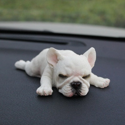Lifestyle-Driven Artistic Sleeping Frenchie Car Interior Decor - Show...