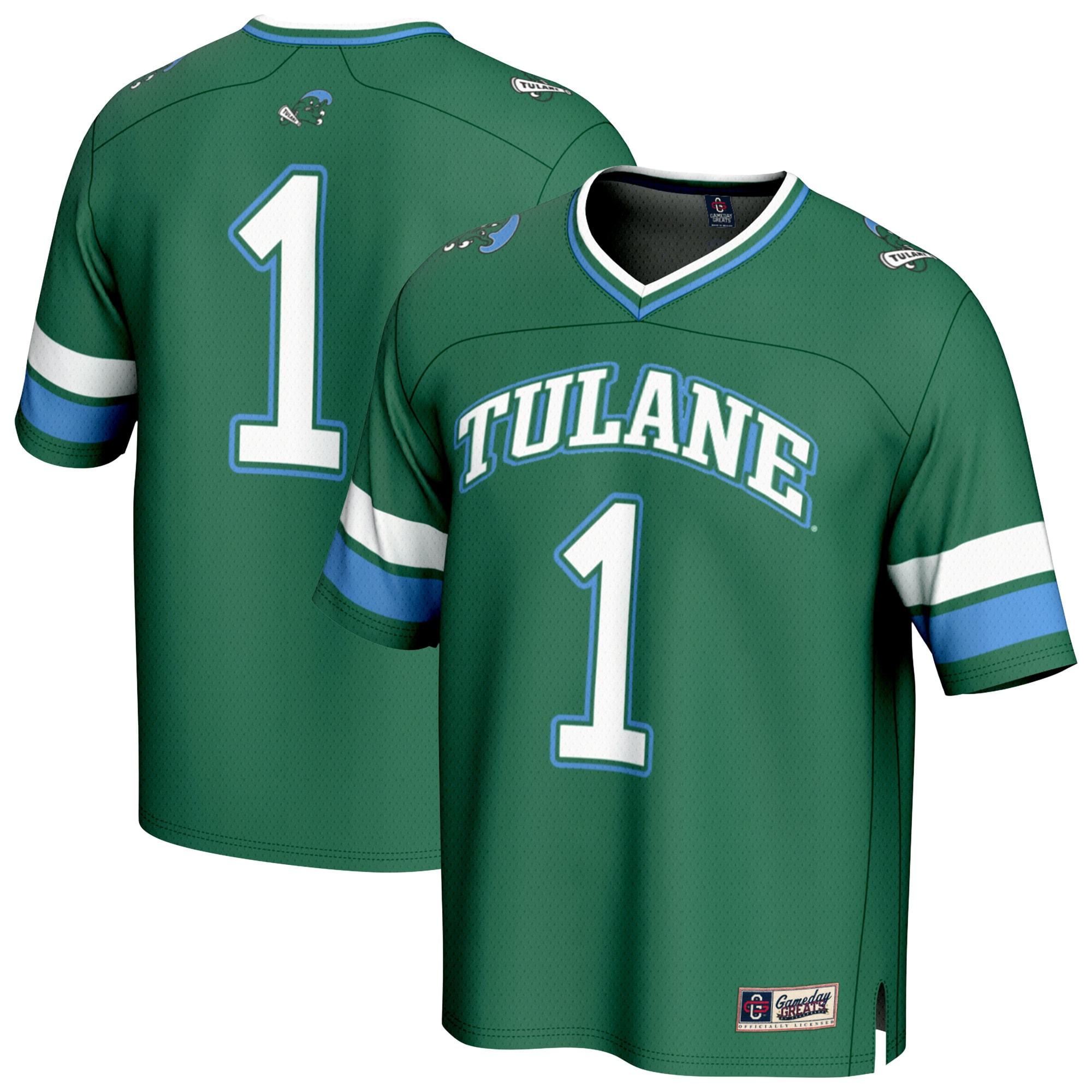 #1 Tulane Green Wave GameDay Greats Unisex Collegiate Football Fashion 2026/2027 Football Jersey - Green
