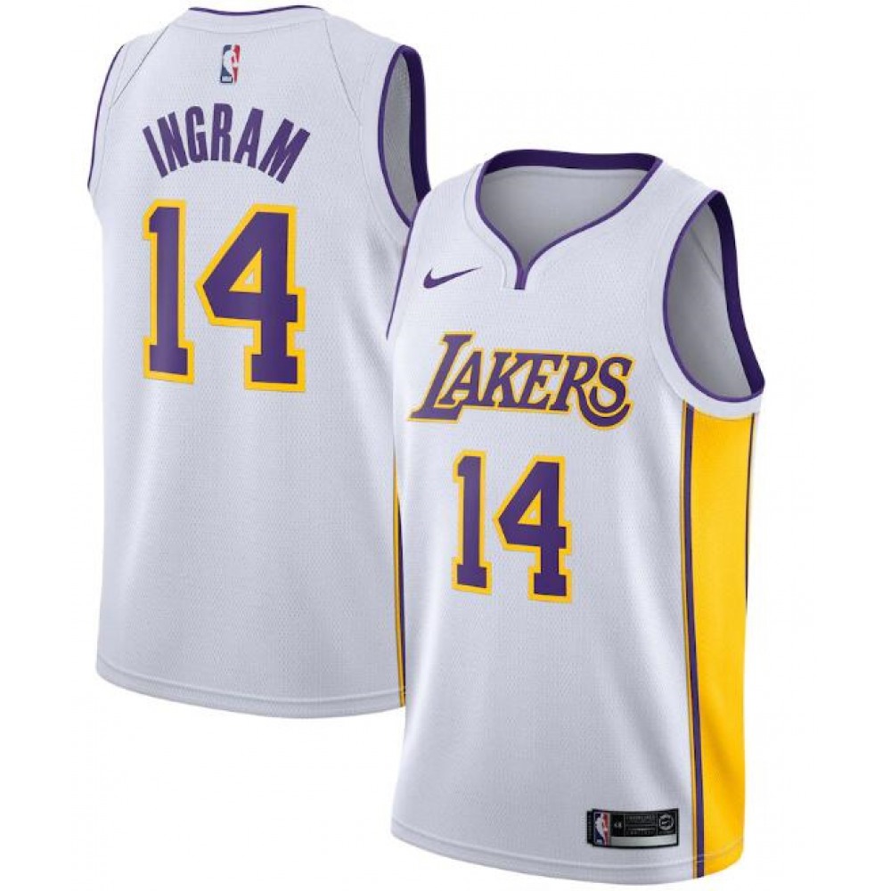 Limited Edition Men's LAL #14 Brandon White Basketball Jersey