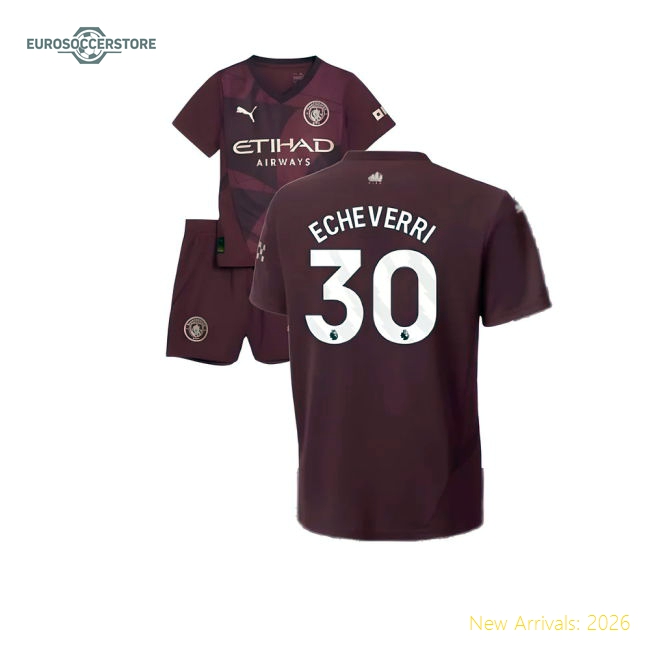 Man City Mini Echeverri Child-friendly Jersey Climacool Tag-free