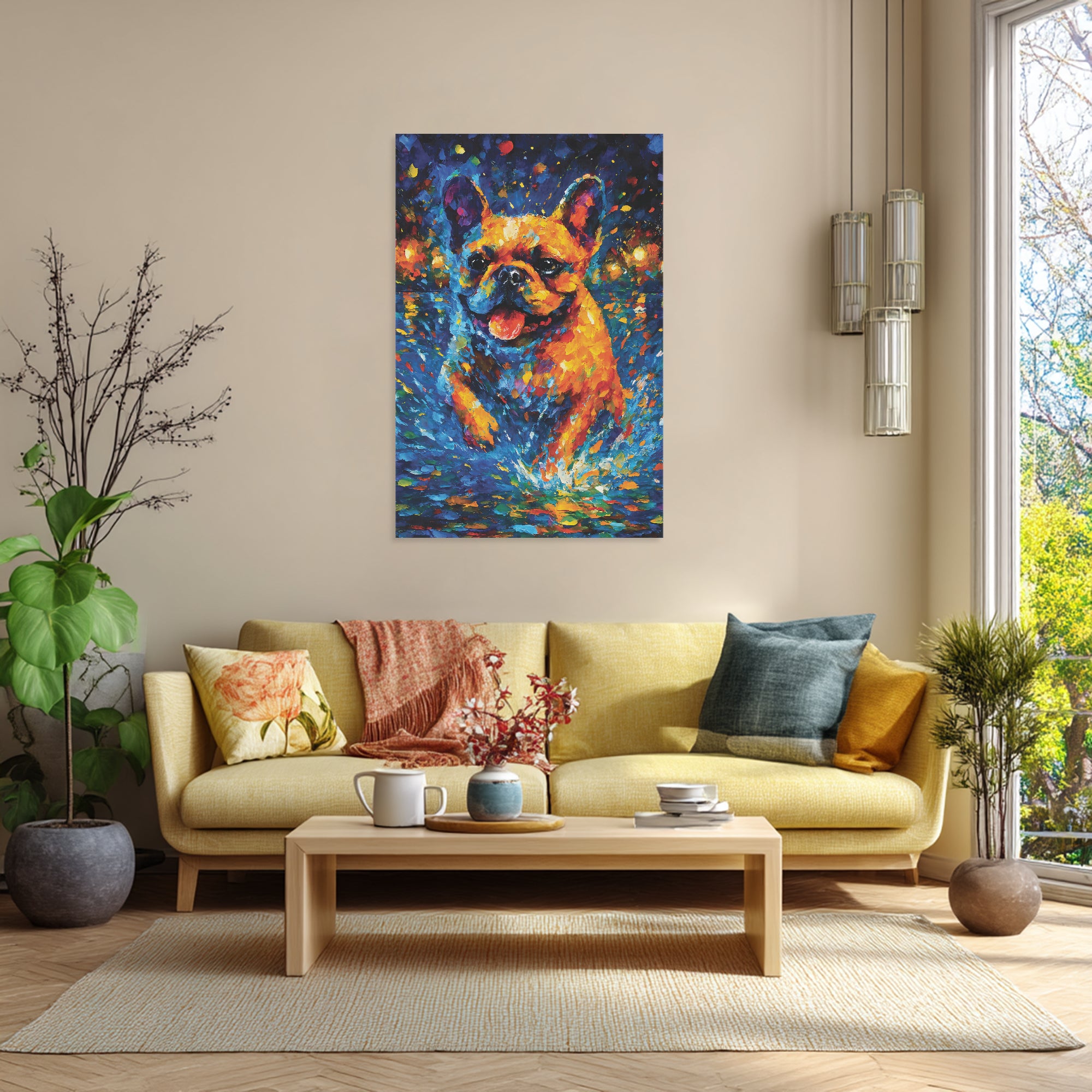 Stormi - Vertical Canvas Painting