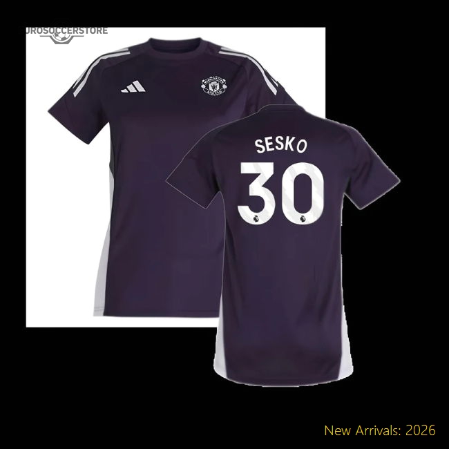 2025-2026 Man Utd Training Jersey (Aurora Plum) - Womens (Sesko 30)