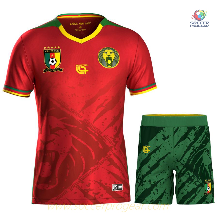 Cameroon 2025 Season-2026 Away Team Jersey Kids Team Jersey