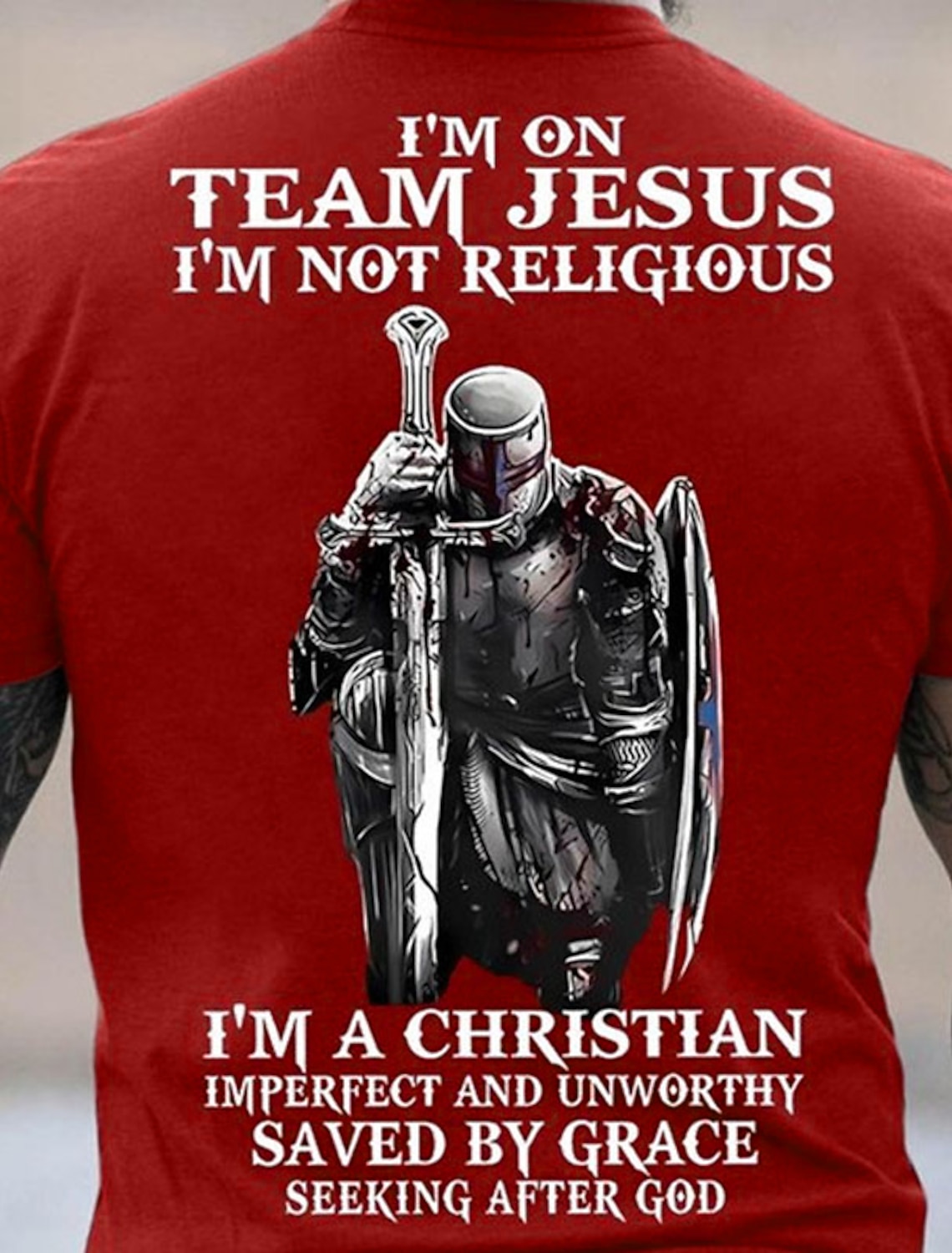Mens Faith Hope Love T-Shirt, Christian Inspirational Graphic Tee with Heartbeat Cross Design