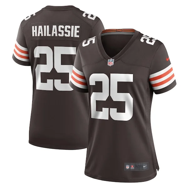 None Kahlef Hailassie Game Jersey - Brown | NFL Player Jersey