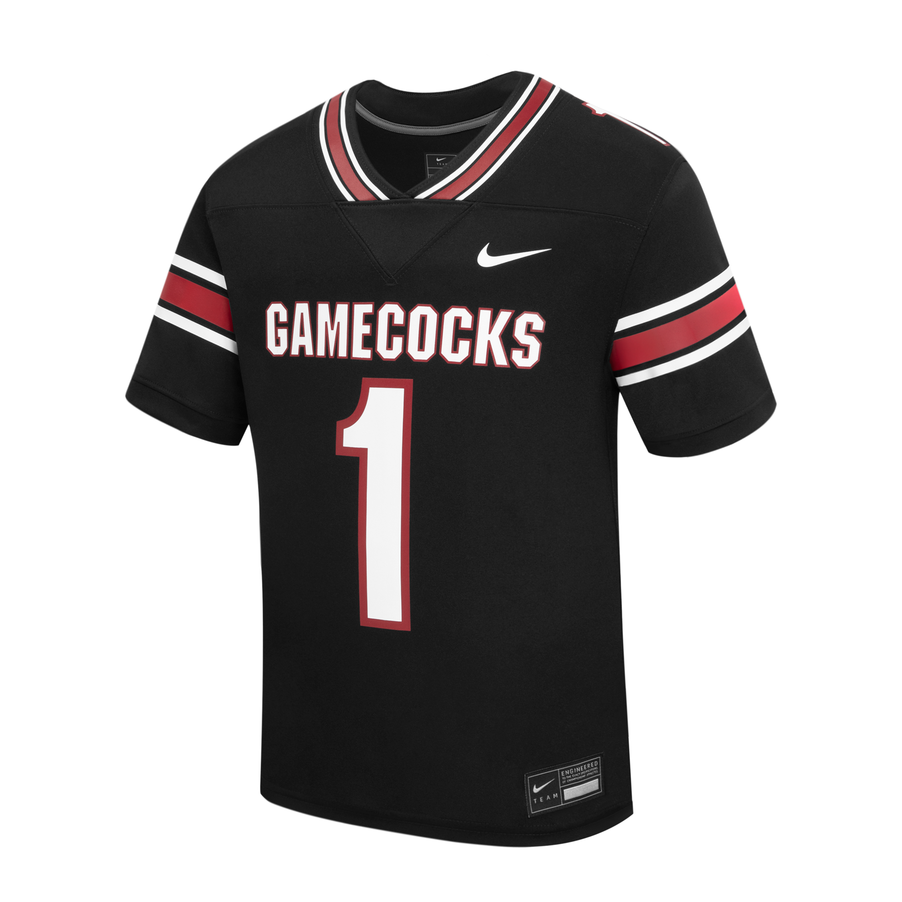 #1 South Carolina Gamecocks Preschool Alternate Replica Football Jersey - Black