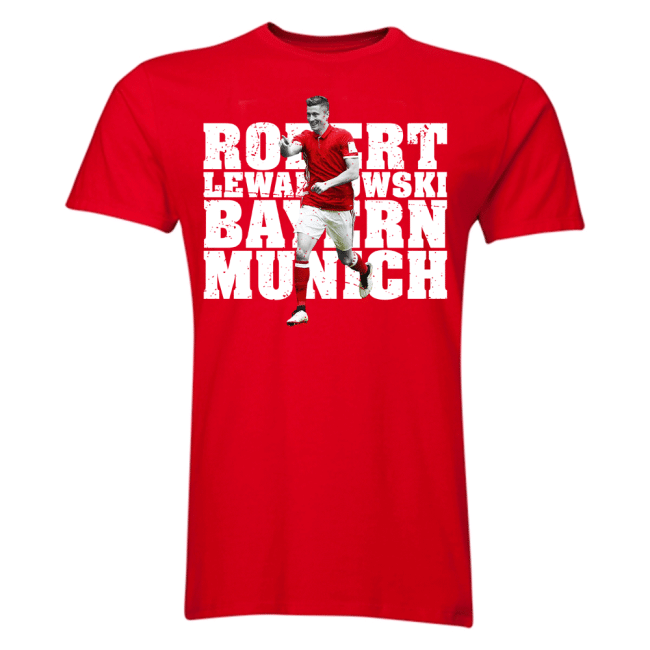 Fan-Favorite Robert Lewandowski Bayern Munich Player T-Shirt (Red) -