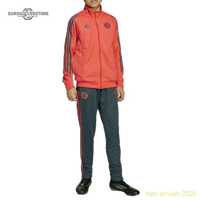 2025-2026 Bayern Munich Tracksuit (Easy Coral) - Kids