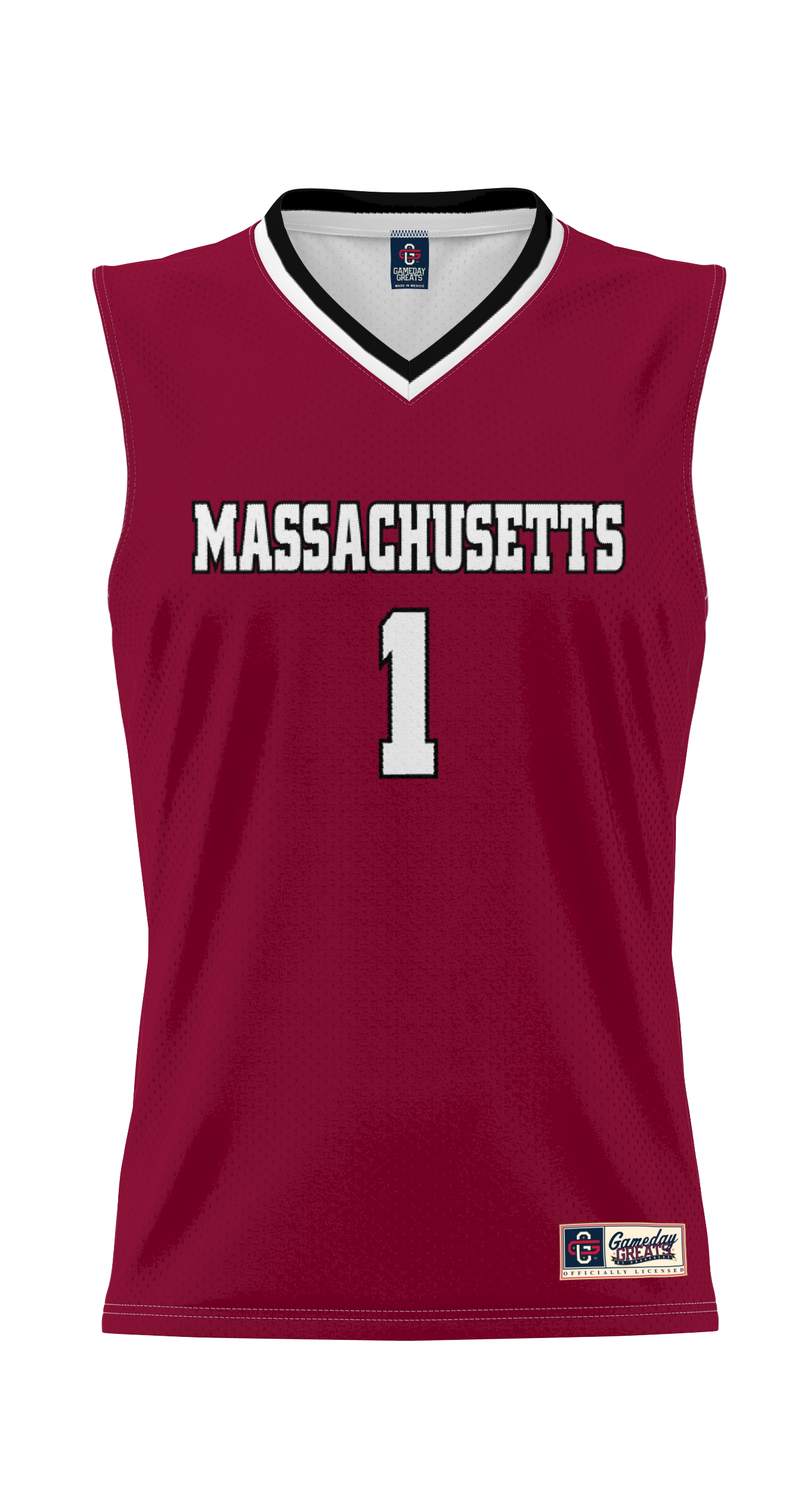 [DDG] UMass Minutemen GameDay Greats Youth Lightweight Basketball Jersey - Maroon