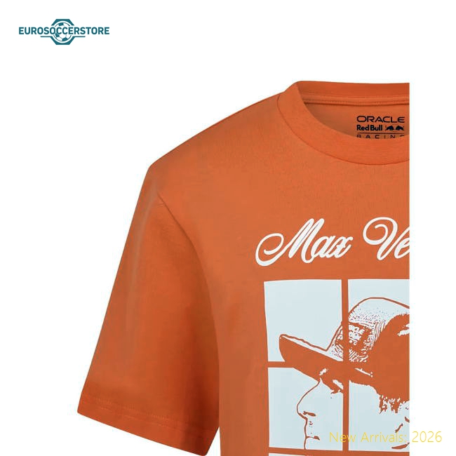 2025 Red Bull Racing Max Verstappen Puzzle T-Shirt (Orange) - Kids
