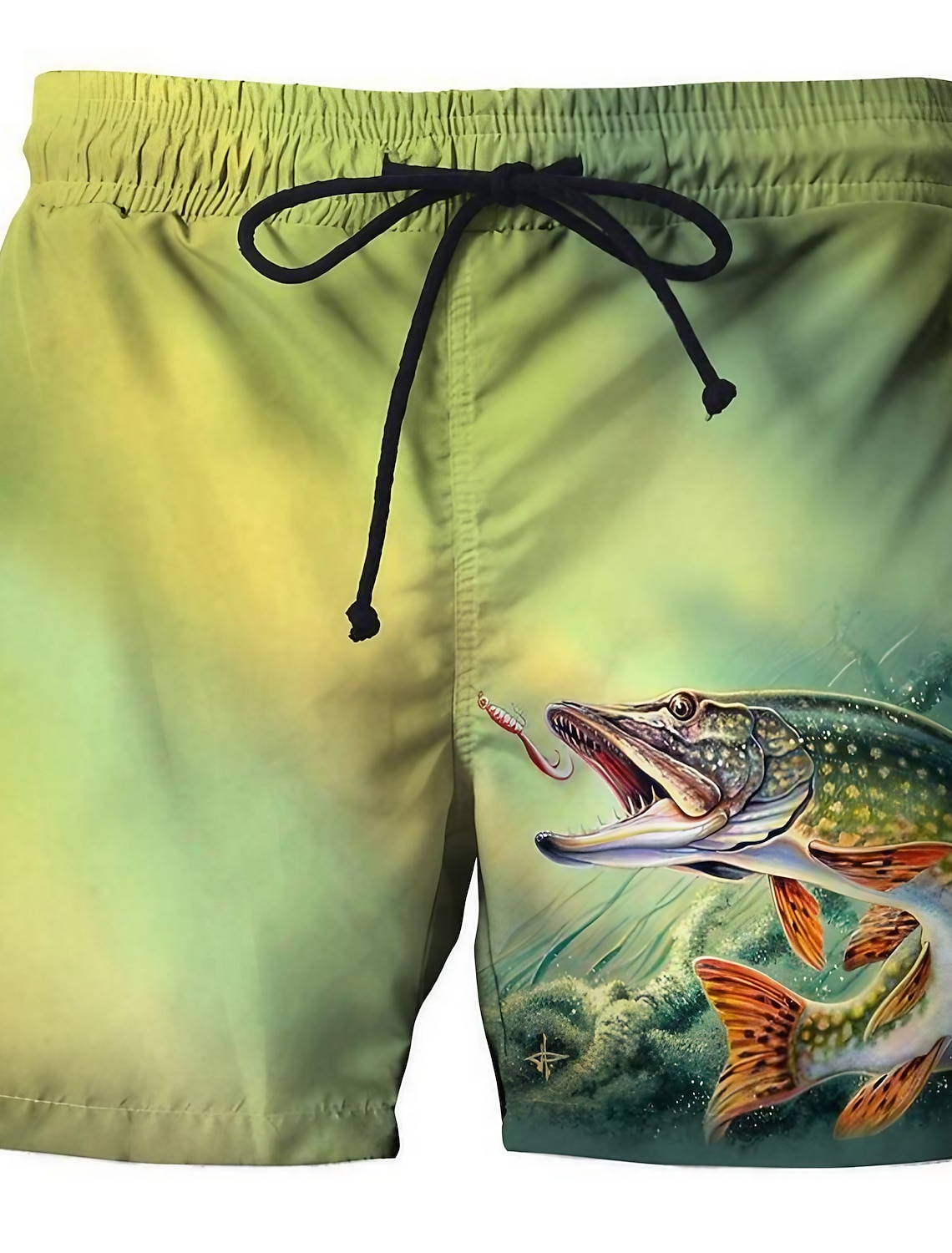 Men's Graphic Prints Fish Swim Trunks Swim Shorts Board Shorts Mid Waist Fashion Streetwear Casual Daily Outdoor Holiday Drawstring Pocket Elastic Waist Designer Clothing Apparel