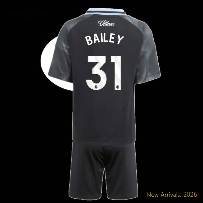 Authentic 2025-2026 Aston Villa Away Mini Kit (bailey 31) - Premium