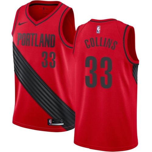 Elite Blazers NBA Statement Jersey #33 Zach Collins 2024 Statement -