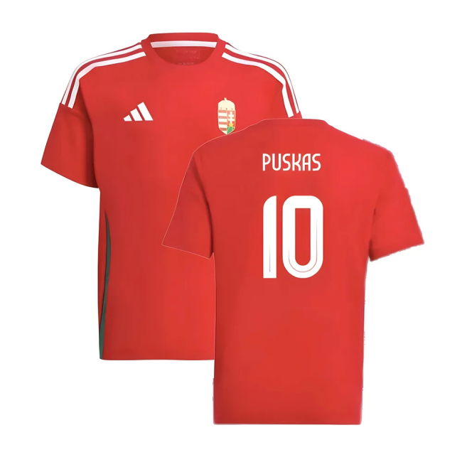 PUSKAS 10 Hungary Soccer Team Collectible Home Rare Jersey (Kids)
