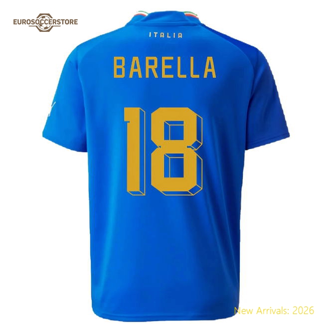 Football Team Kids Barella Non-toxic Jersey Aeroready Stretchy