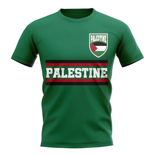 Climate-Control Palestine Core Football Country T-Shirt (Green)