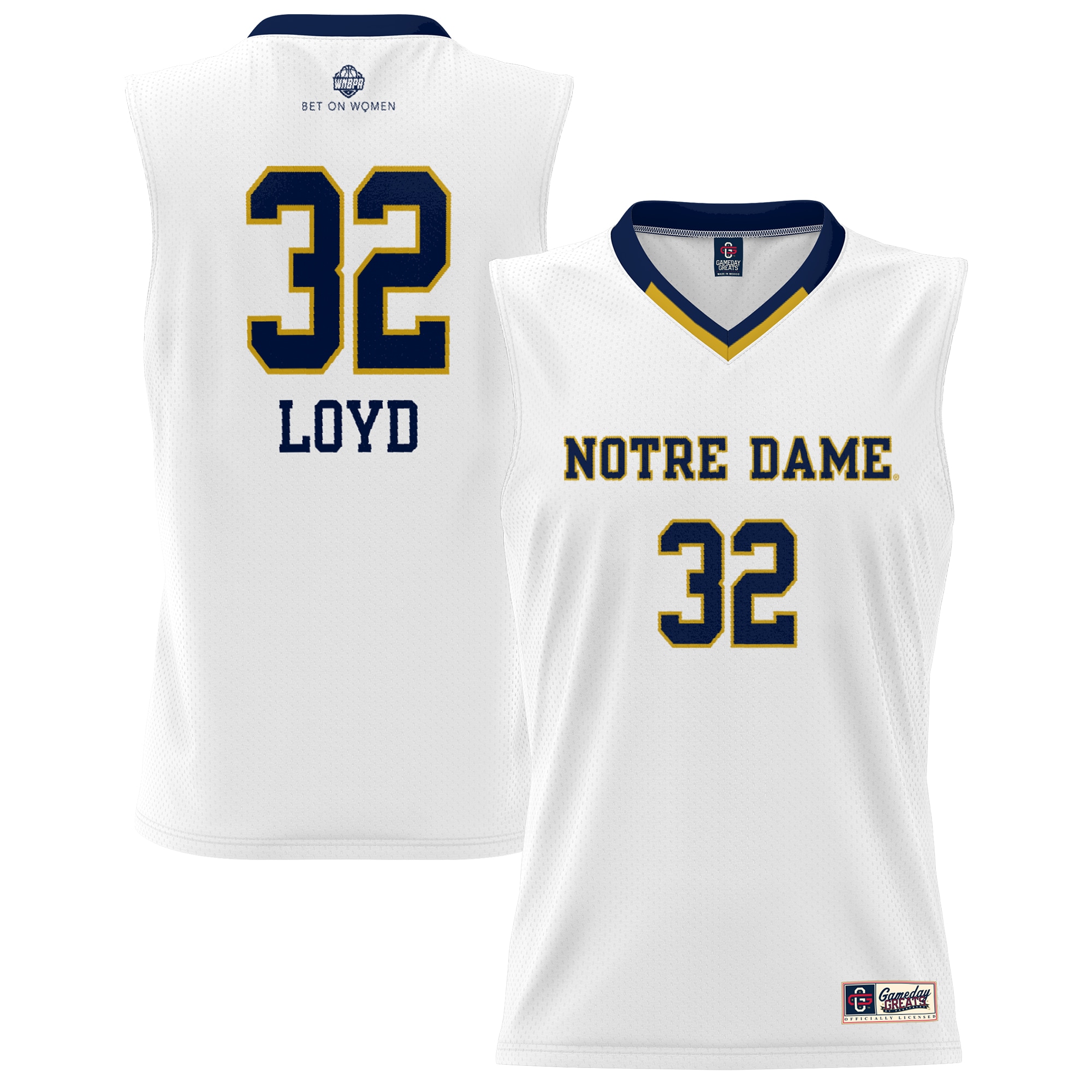 [NJP] Jewell Loyd Notre Dame Fighting Irish GameDay Greats Youth Lightweight Basketball Alumni Jersey - White