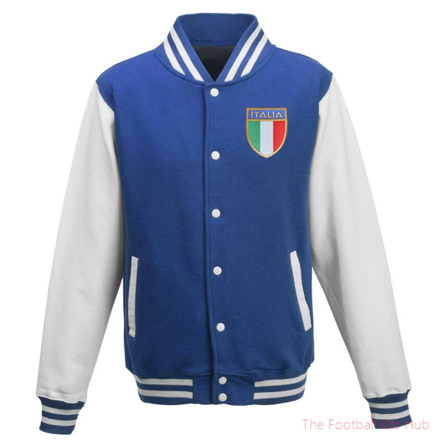 Italy National Team College Baseball Jacket (Royal Blue)