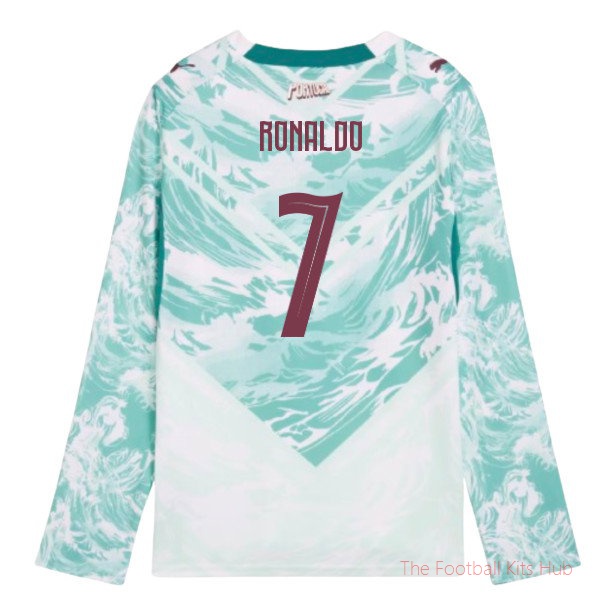 [LK] 2026/27 Portugal Long Sleeve Away Shirt (Kids) (Ronaldo 7)