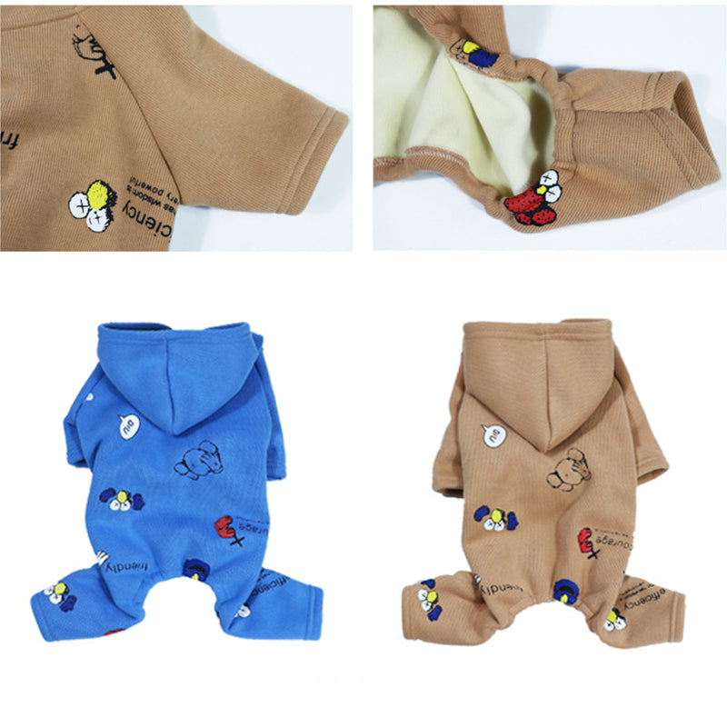 Culture-Inspired Cozybull French Bulldog Soft Fleece Winter Hoodie fo...